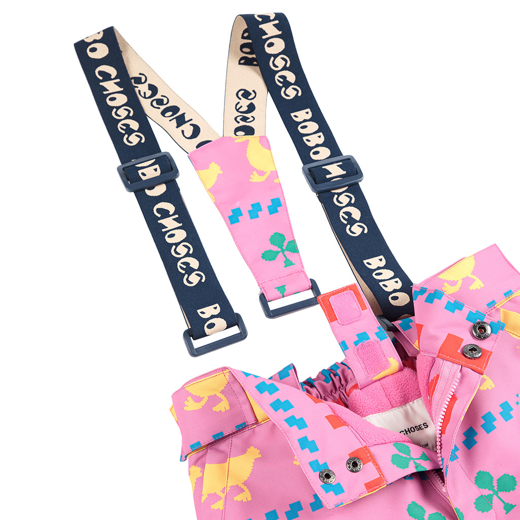 Bobo Choses Child Farm All Over Ski Pants Fuchsia Pink