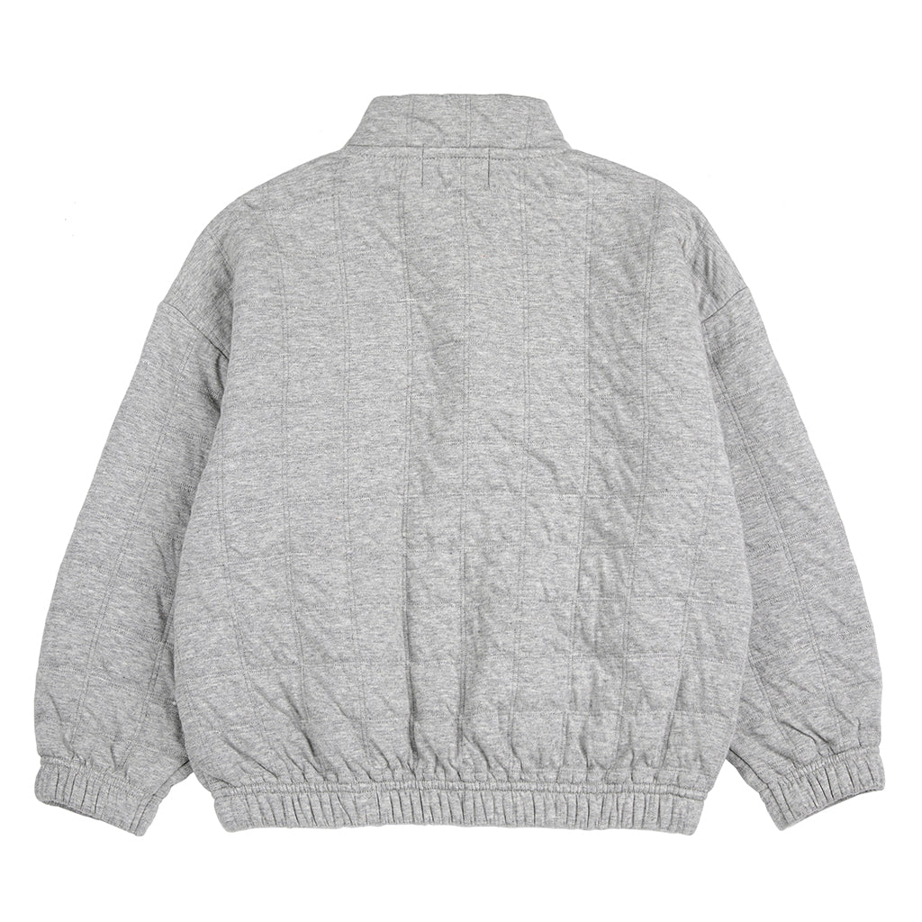 Bobo Choses Child Tic Tac Toe Quilted Sweatshirt Heather Grey