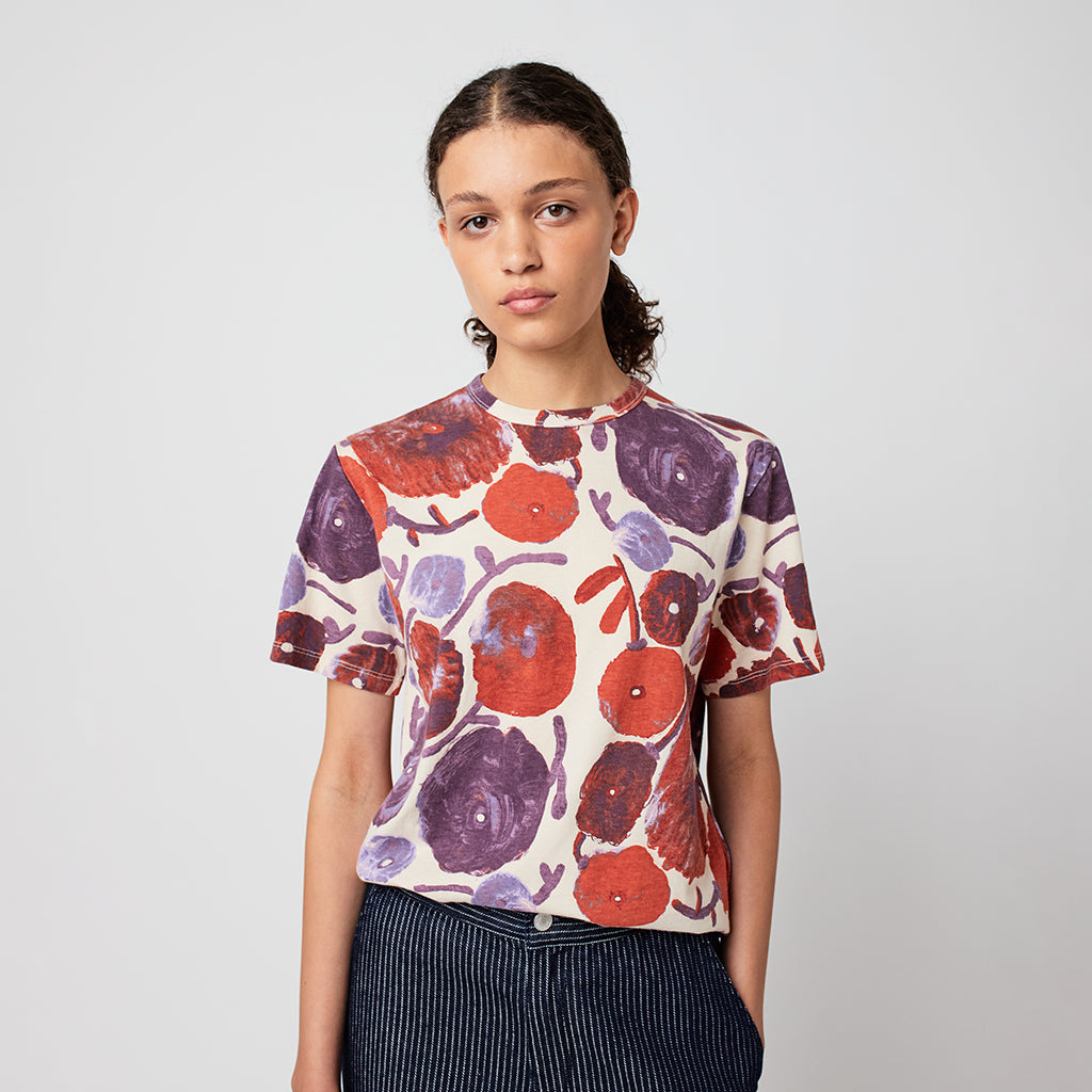 Bobo Choses Woman Fitted T-shirt Multicolour Dahlia Print