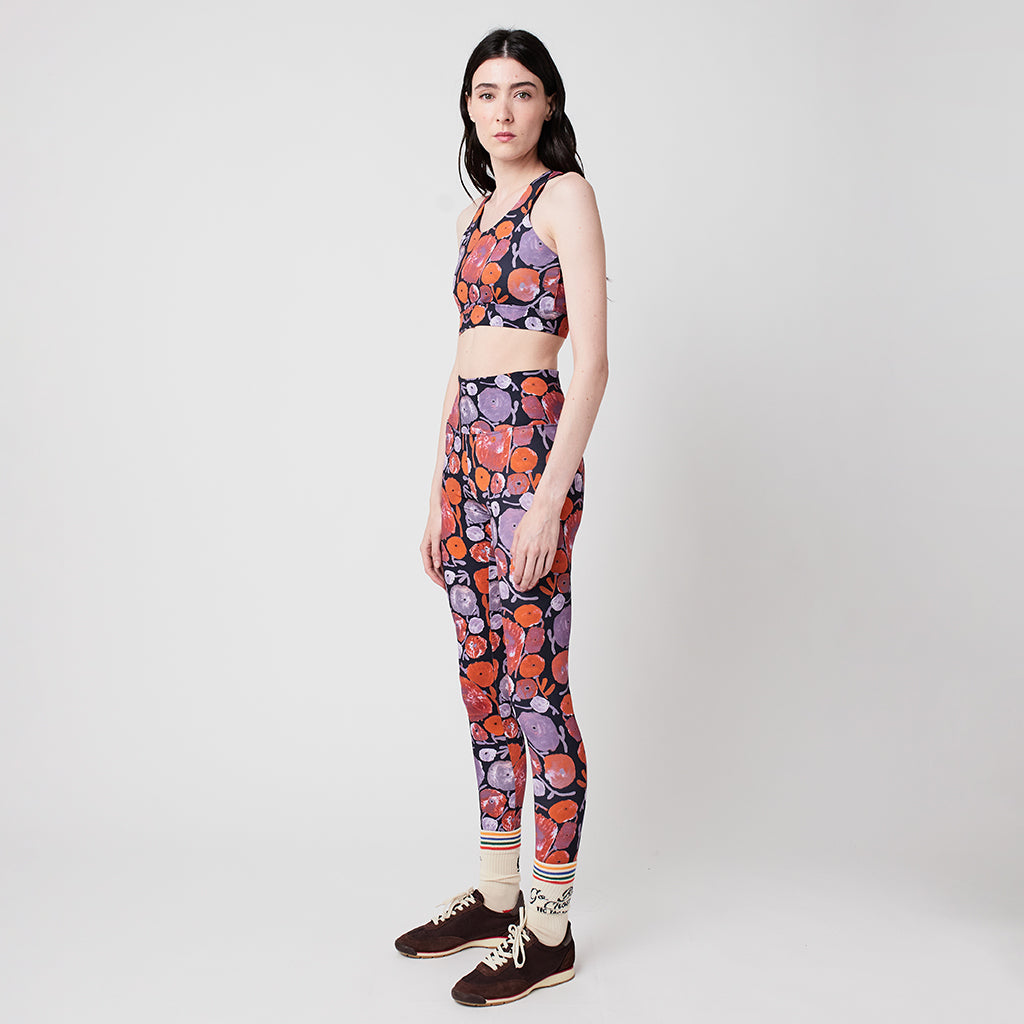 Bobo Choses Woman Sporty Leggings Multicolour Dahlia Print