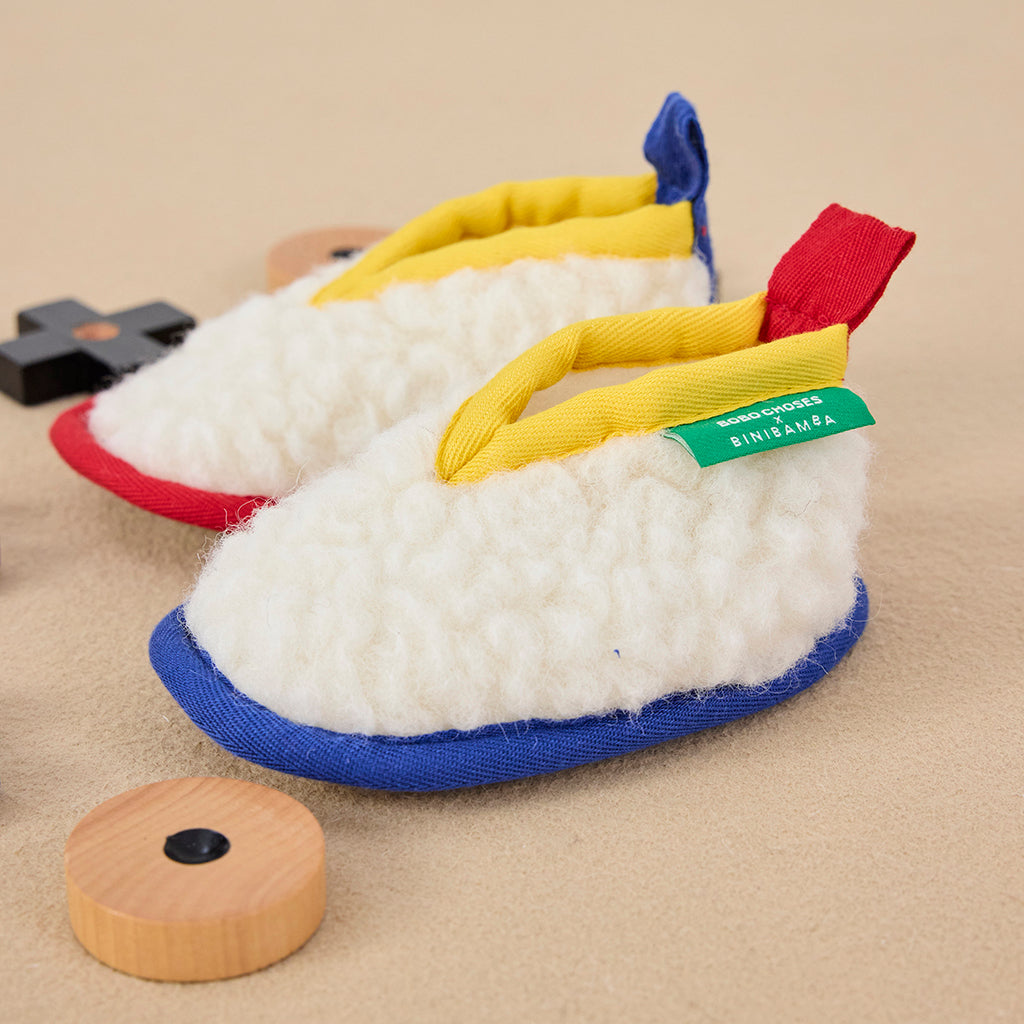 Bobo Choses X Binibamba Baby Booties Cream