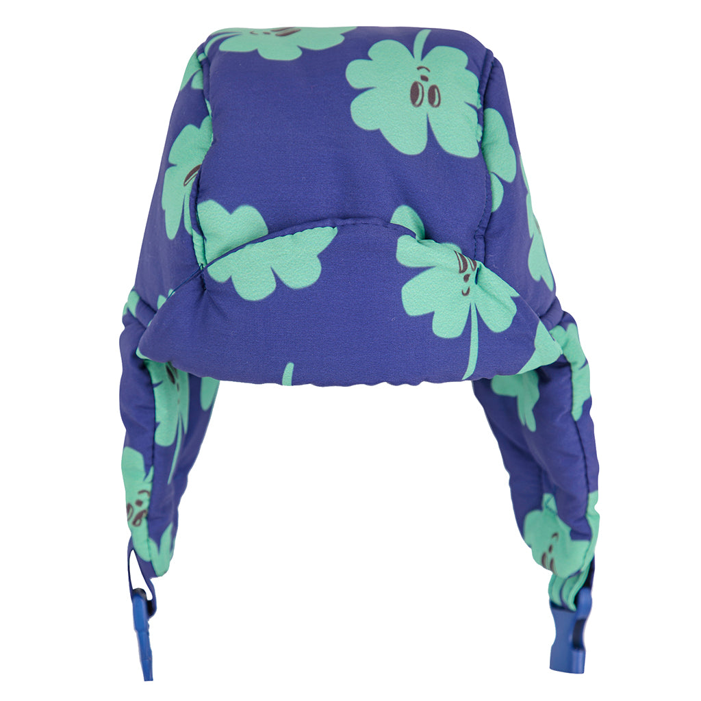 Bobo Choses Baby Lucky Clover All Over Padded Chapka Hat Violet Blue