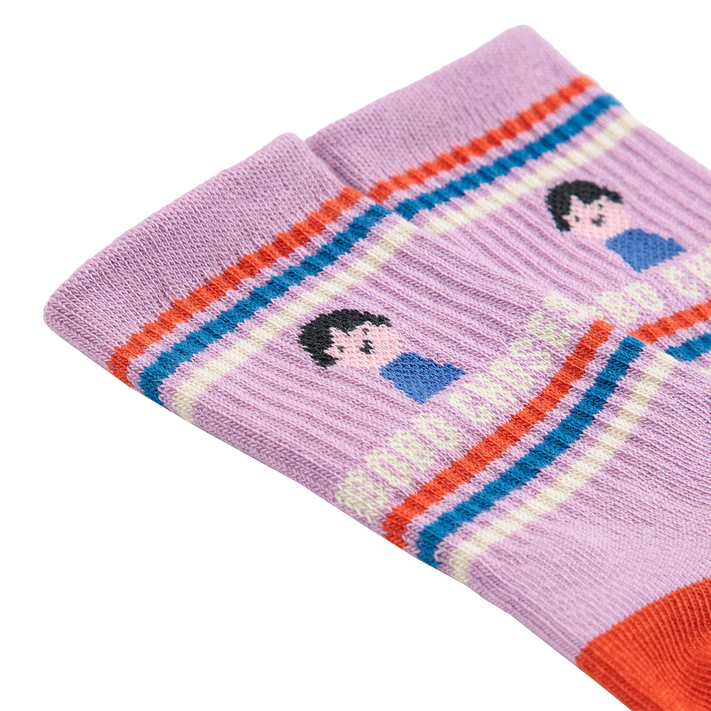 Bobo Choses Baby Game Pawns Short Socks Lavender Purple