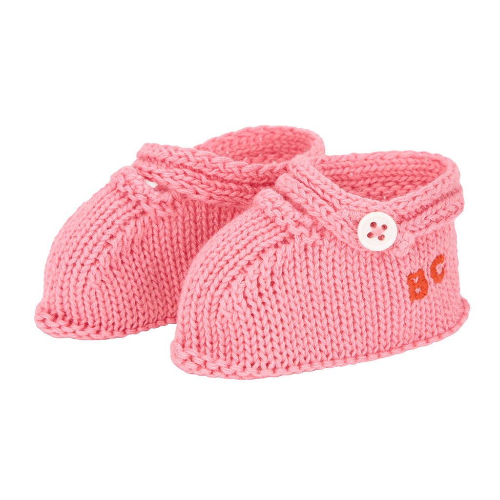 Bobo Choses Baby Rocking Horse Blanket And Booties Set Pink