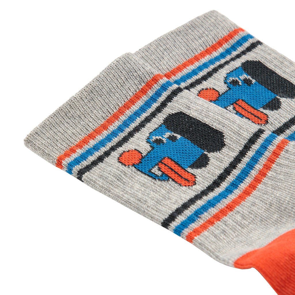 Bobo Choses Child Doggy Mate Short Socks Light Heather Grey