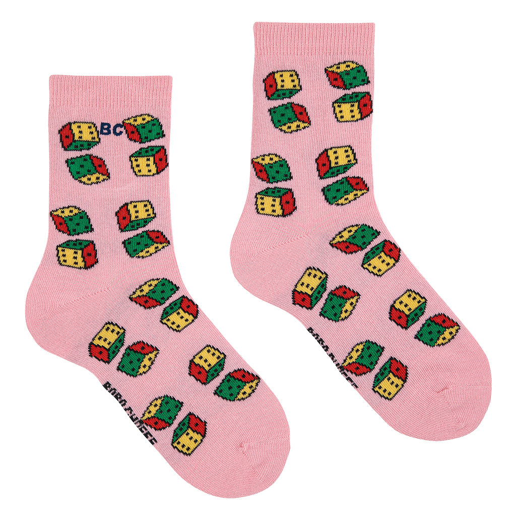 Bobo Choses Child Dice All Over Short Socks Pink