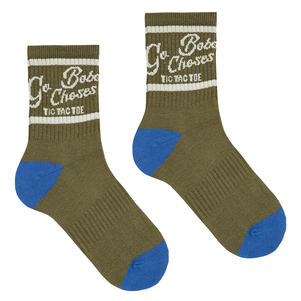 Bobo Choses Child Go Bobo Short Socks Khaki Green