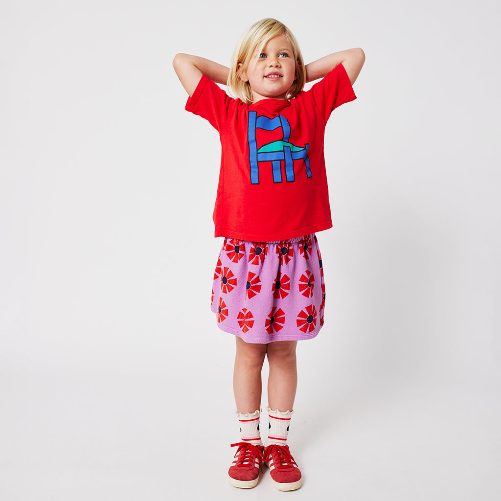 Bobo Choses Child Spades Short Socks Cream