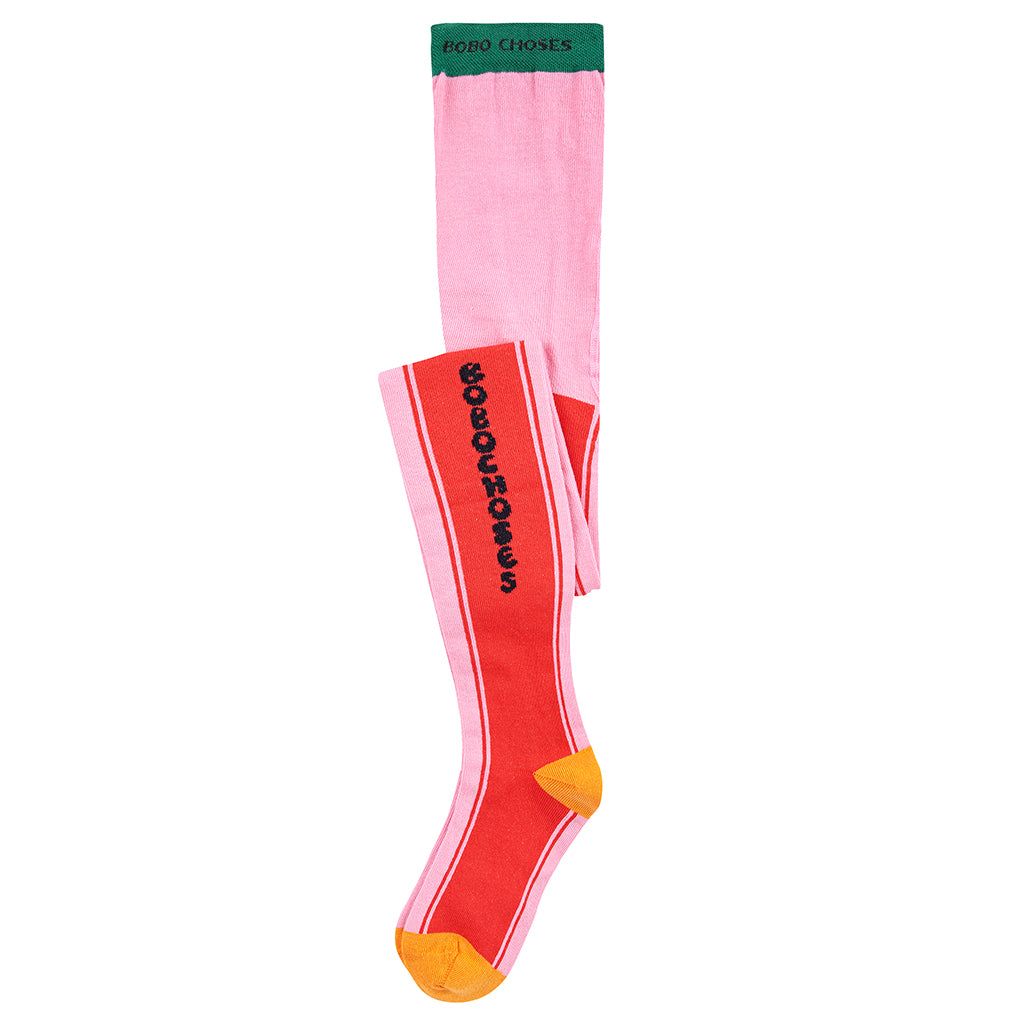 Bobo Choses Child Colour Block Tights Pink