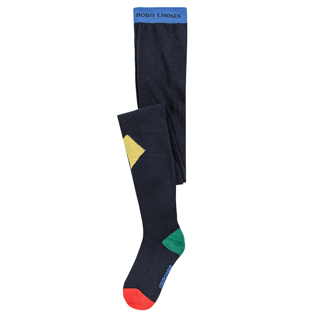 Bobo Choses Child Joker Tights Midnight Blue