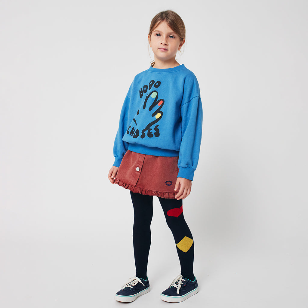 Bobo Choses Child Joker Tights Midnight Blue