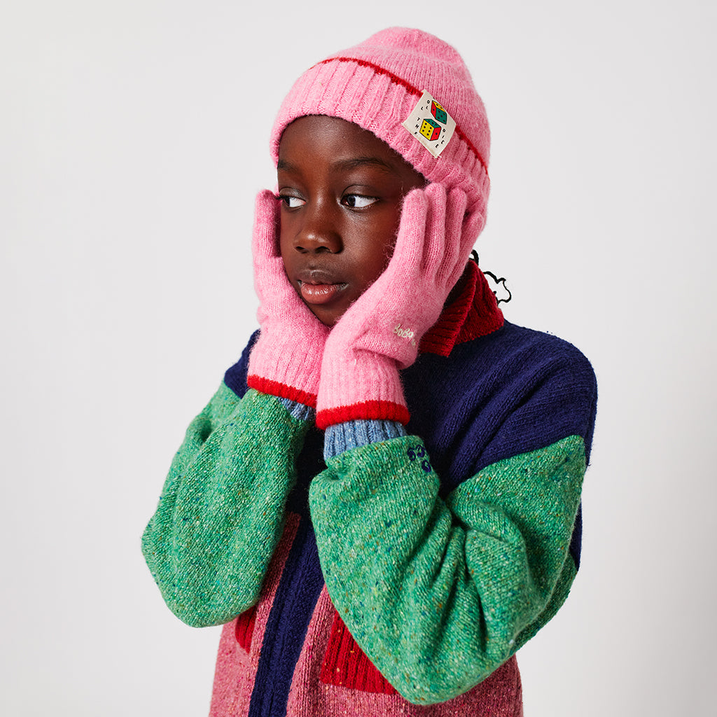 Bobo Choses Child Roll The Dice Beanie Pink