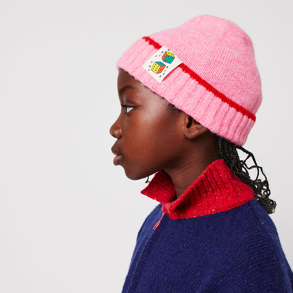 Bobo Choses Child Roll The Dice Beanie Pink