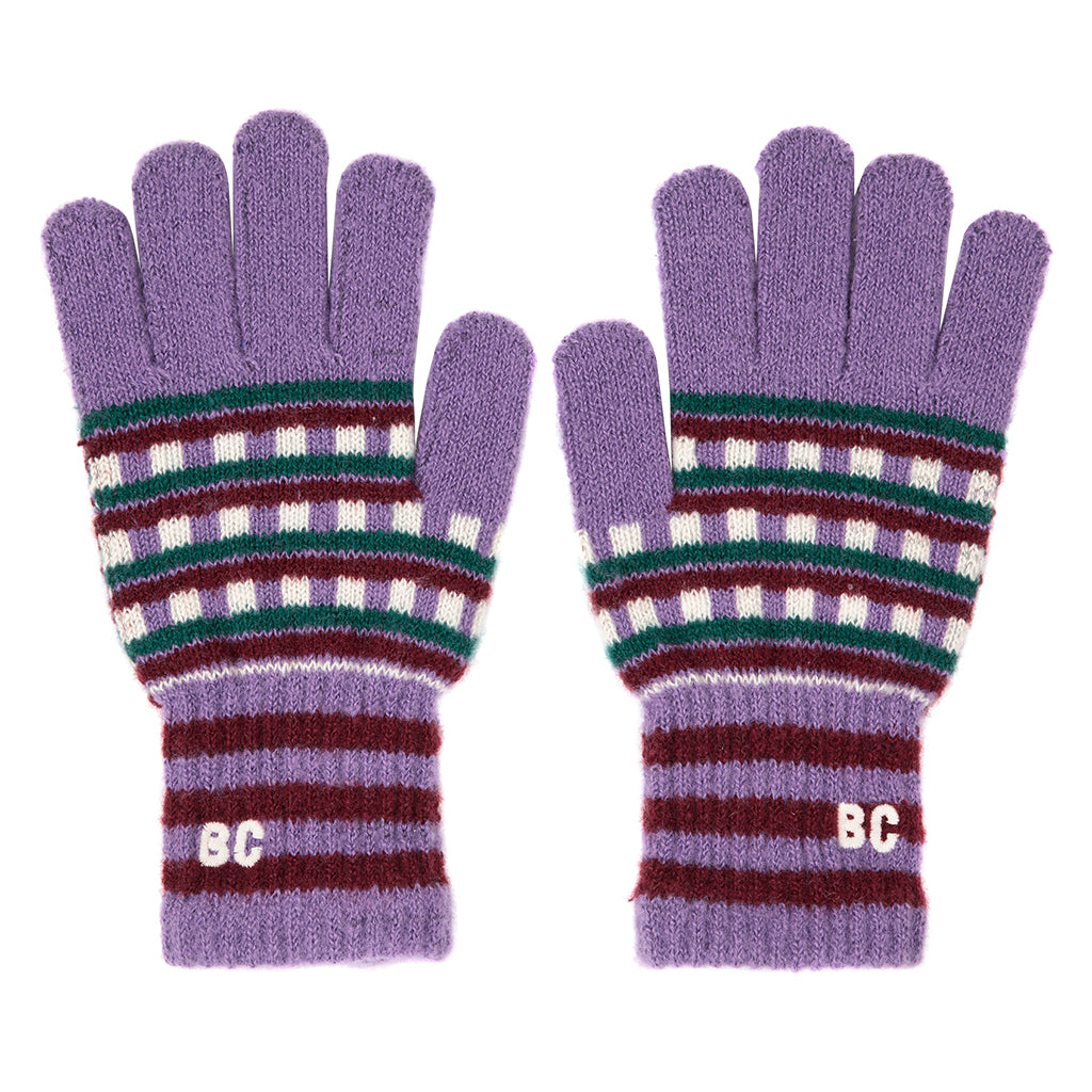Bobo Choses Child Jacquard Long Gloves Purple