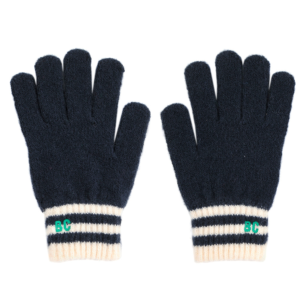 Bobo Choses Child Knit Gloves Midnight Blue