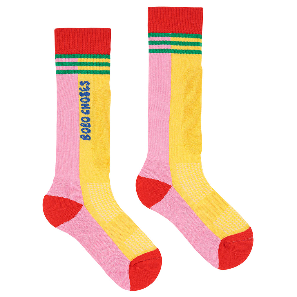 Bobo Choses Child Long Ski Socks Fuchsia Pink