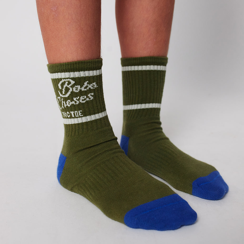 Bobo Choses Child Go Bobo Short Socks Khaki Green