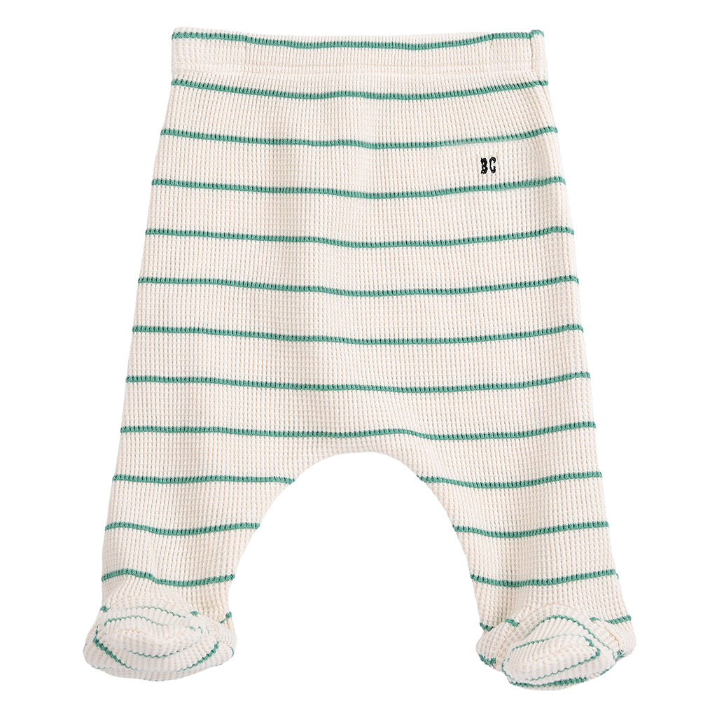 Bobo Choses Baby Two Piece Gift Set Mush Monster White With Green Stripes