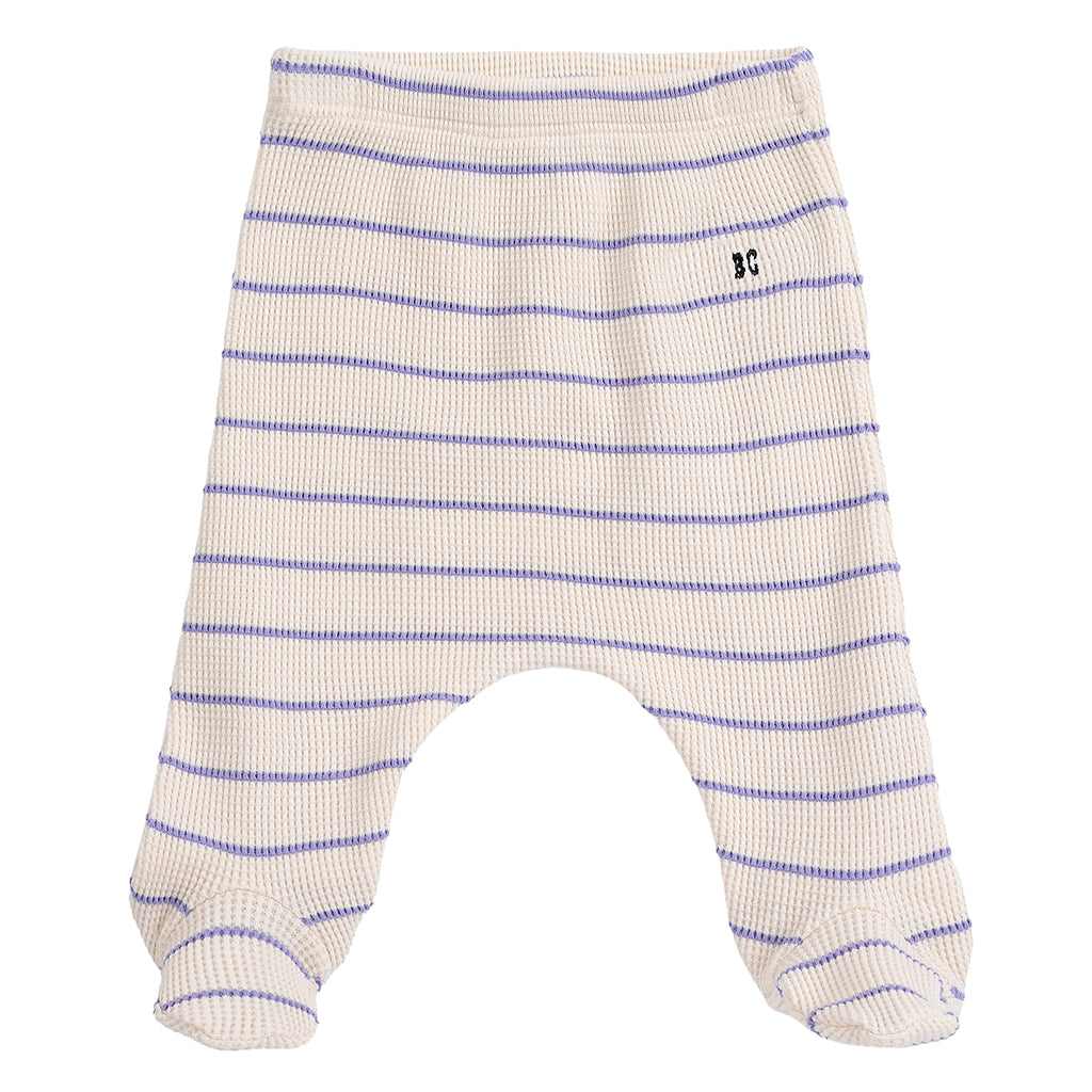 Bobo Choses Baby Two Piece Gift Set Mush Monster White With Purple Stripes