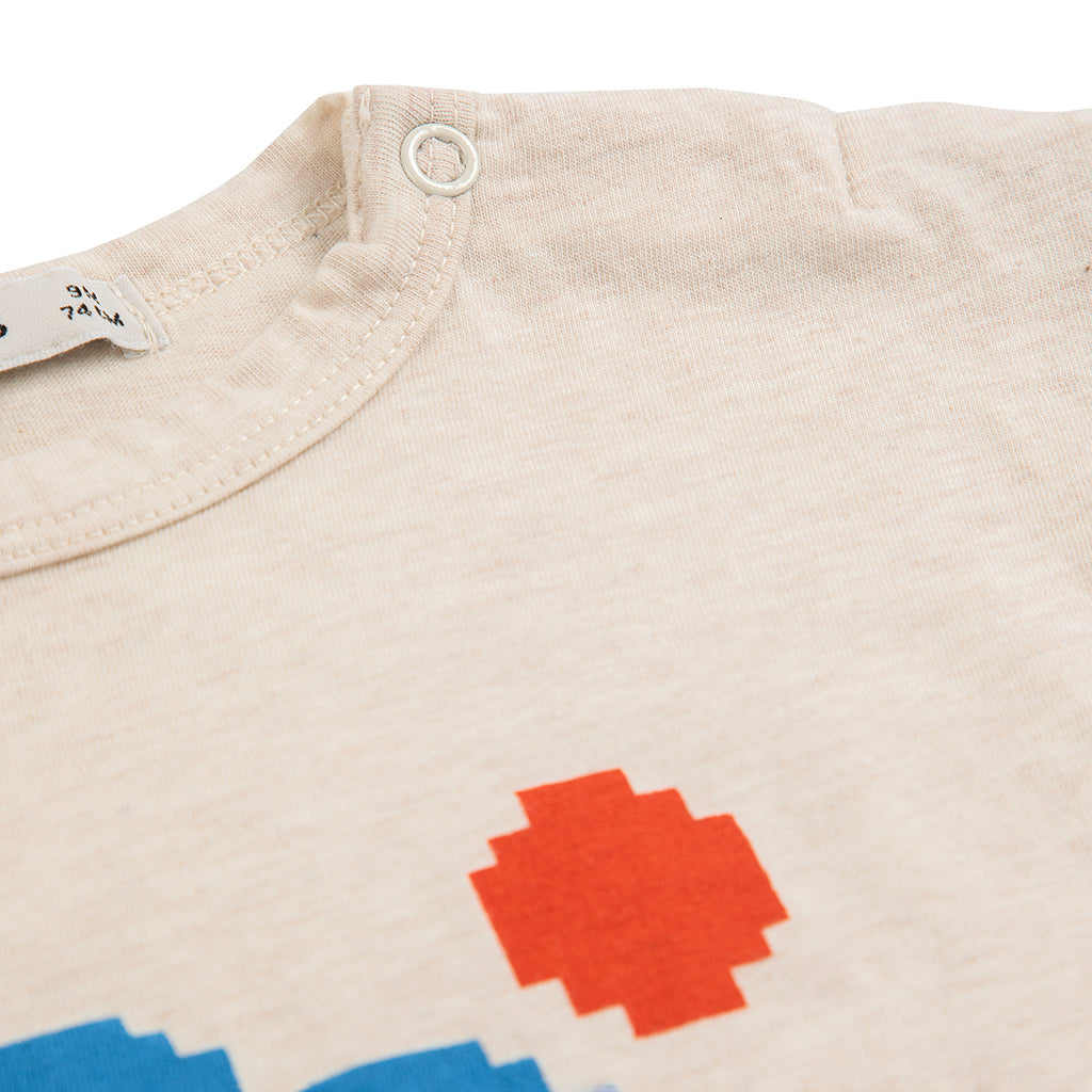 Bobo Choses Baby T-shirt Lake Monster Print Cream