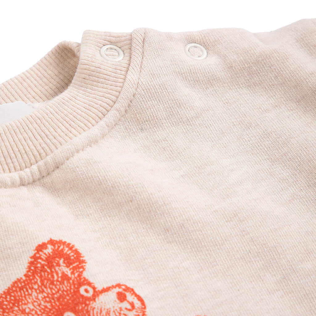 Bobo Choses Baby Sweatshirt Softpaw Monster Print Cream