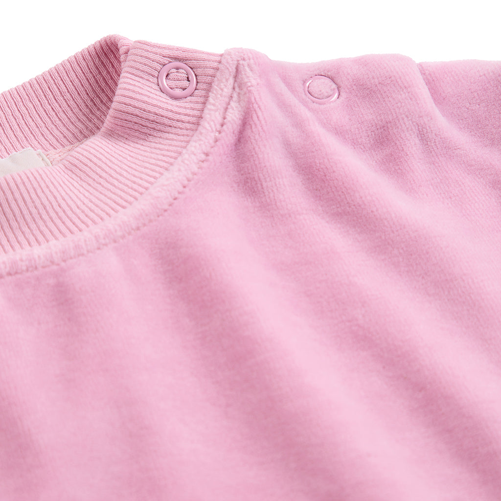 Bobo Choses Baby Velvet Sweatshirt With Booo Bo Choses Tag Pink