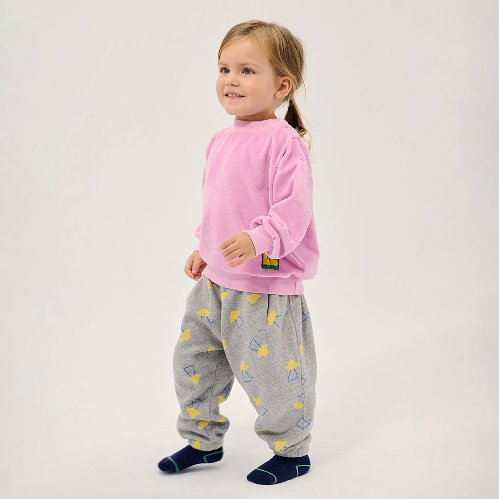 Bobo Choses Baby Velvet Sweatshirt With Booo Bo Choses Tag Pink