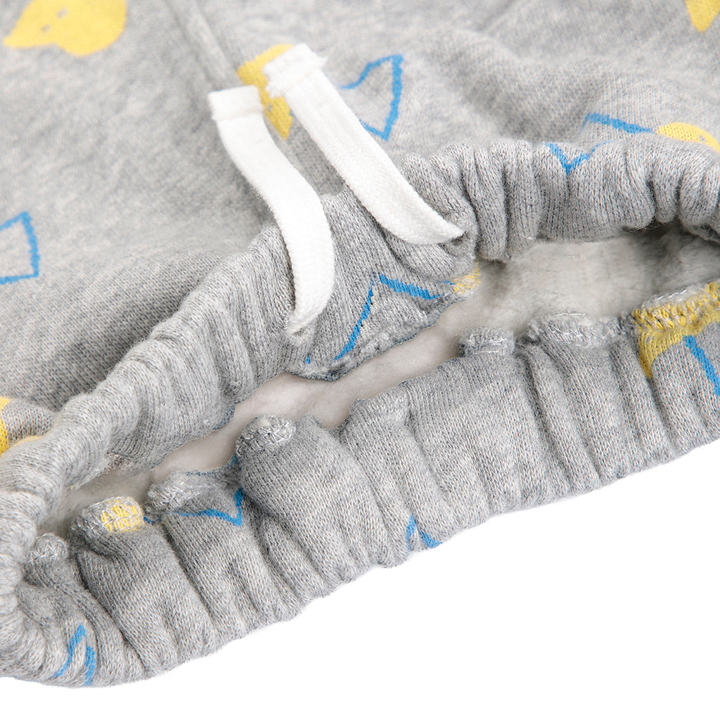 Bobo Choses Baby Sweatpants All Over Pixel Abduction Print Light Heather Grey