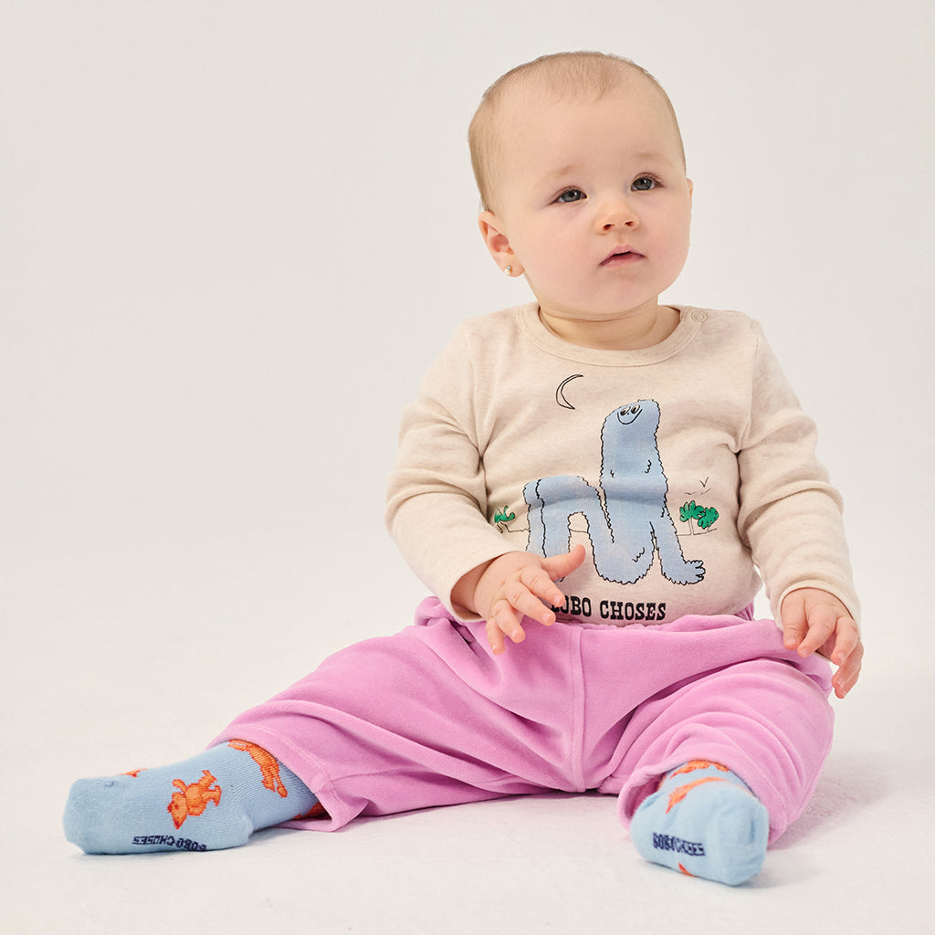 Bobo Choses Baby Velvet Sweatpants Pink