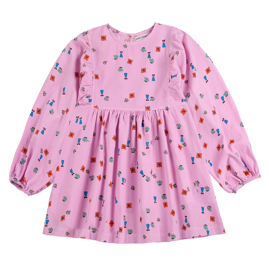 Bobo Choses Baby Dress All Over Blossom Print Pink