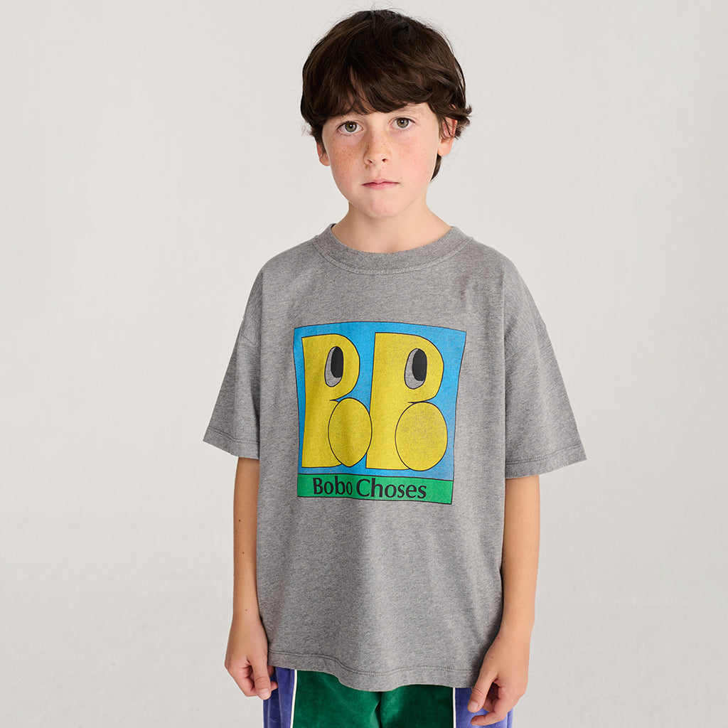 Bobo Choses Child T-shirt Booo Bo Choses Print Heather Grey