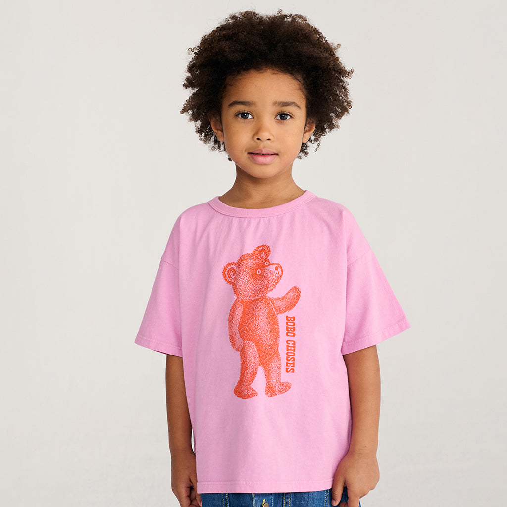 Bobo Choses Child T-shirt Softpaw Monster Print Pink
