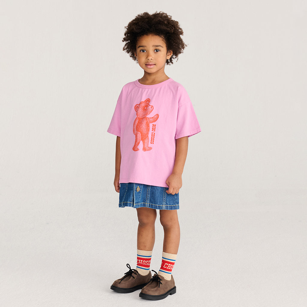 Bobo Choses Child T-shirt Softpaw Monster Print Pink