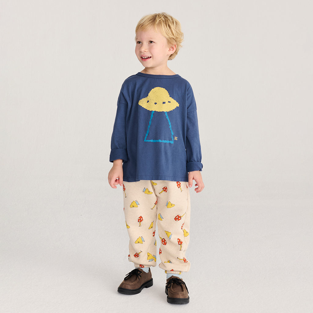 Bobo Choses Child T-shirt Pixel Abduction Print Navy Blue