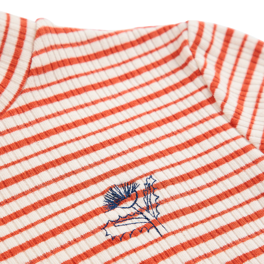 Bobo Choses Child Turtleneck T-shirt Red Stripes
