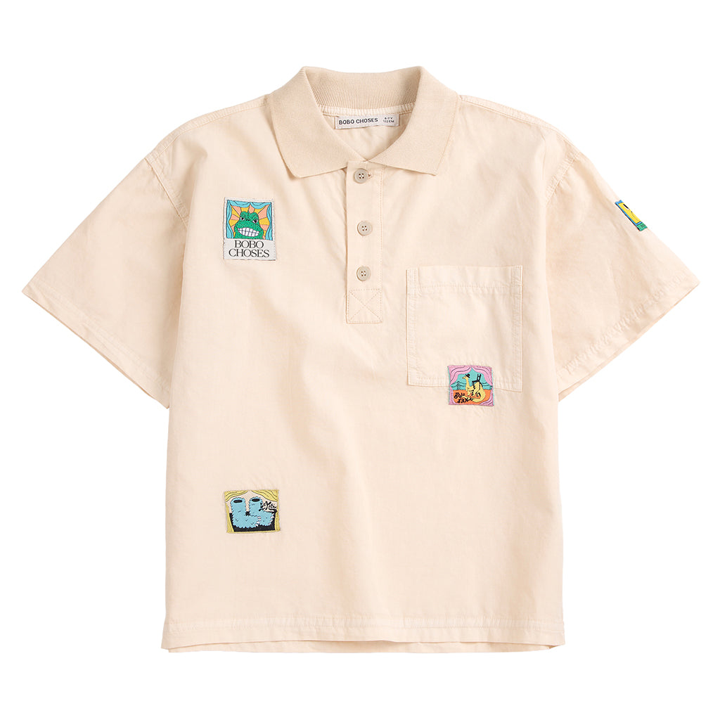 Bobo Choses Child Polo T-shirt Cream