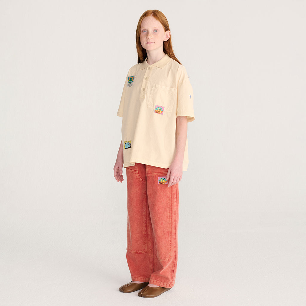 Bobo Choses Child Polo T-shirt Cream