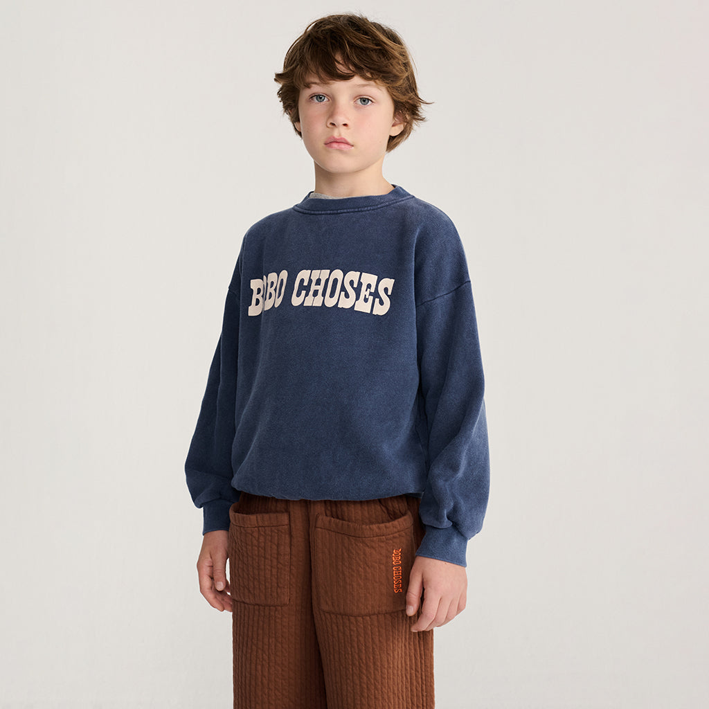 Bobo Choses Child Sweatshirt Pop Midnight Blue