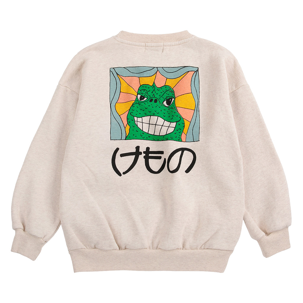 Bobo Choses Child Sweatshirt Beast Print Beige