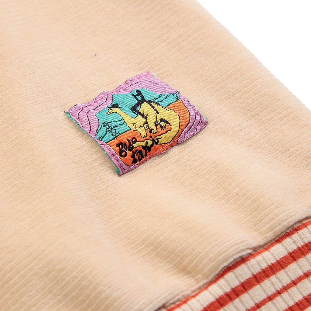 Bobo Choses Child Velvet Sweatshirt With Taxi Saurus Tag Light Pink