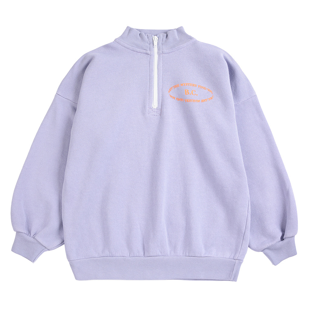 Bobo Choses Child Half Zipped Sweatshirt Lavender Purple