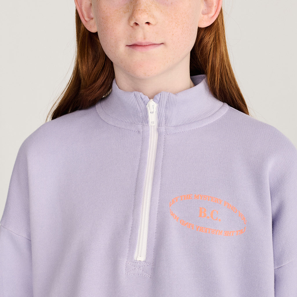 Bobo Choses Child Half Zipped Sweatshirt Lavender Purple