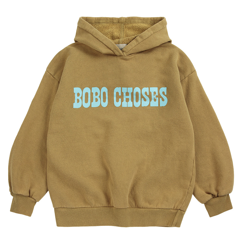Bobo Choses Child Hooded Sweatshirt Pop Khaki Brown