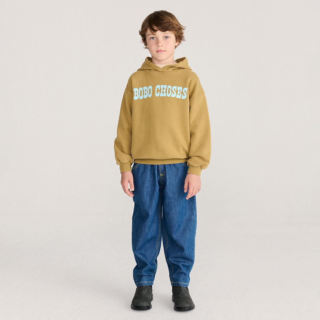 Bobo Choses Child Hooded Sweatshirt Pop Khaki Brown