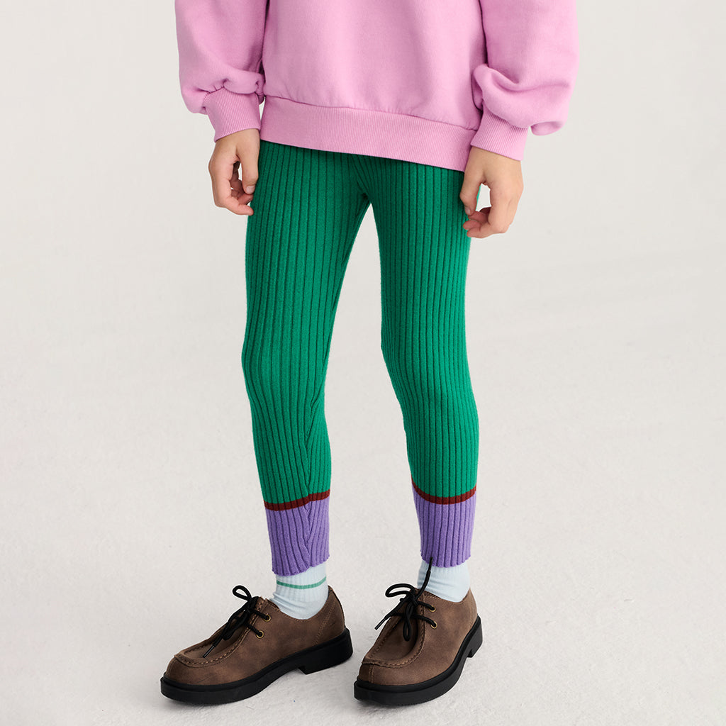 Bobo Choses Child Knitted Leggings Green