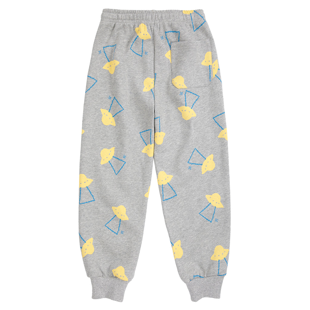 Bobo Choses Child Sweatpants All Over Pixel Abduction Print Light Heather Grey