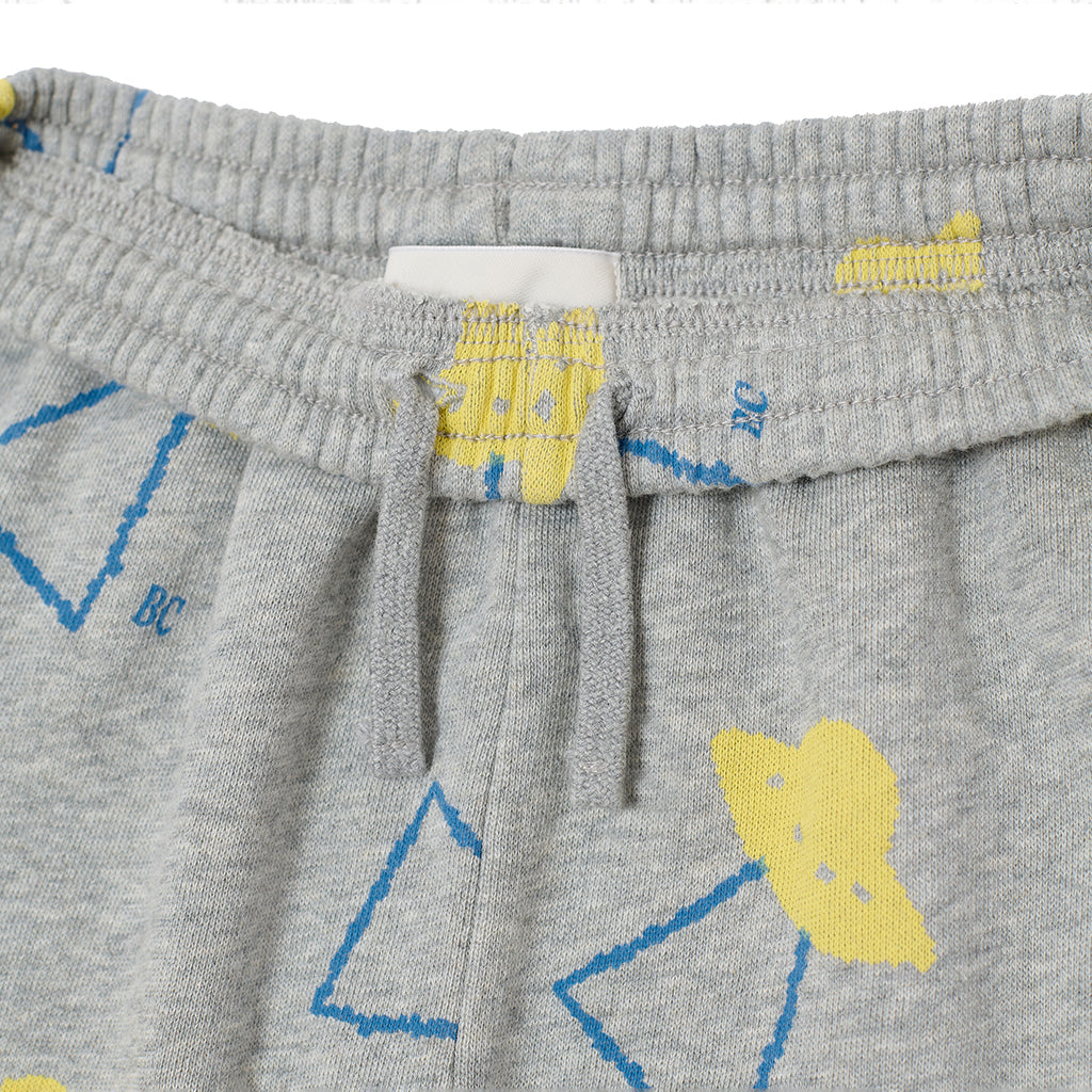 Bobo Choses Child Sweatpants All Over Pixel Abduction Print Light Heather Grey