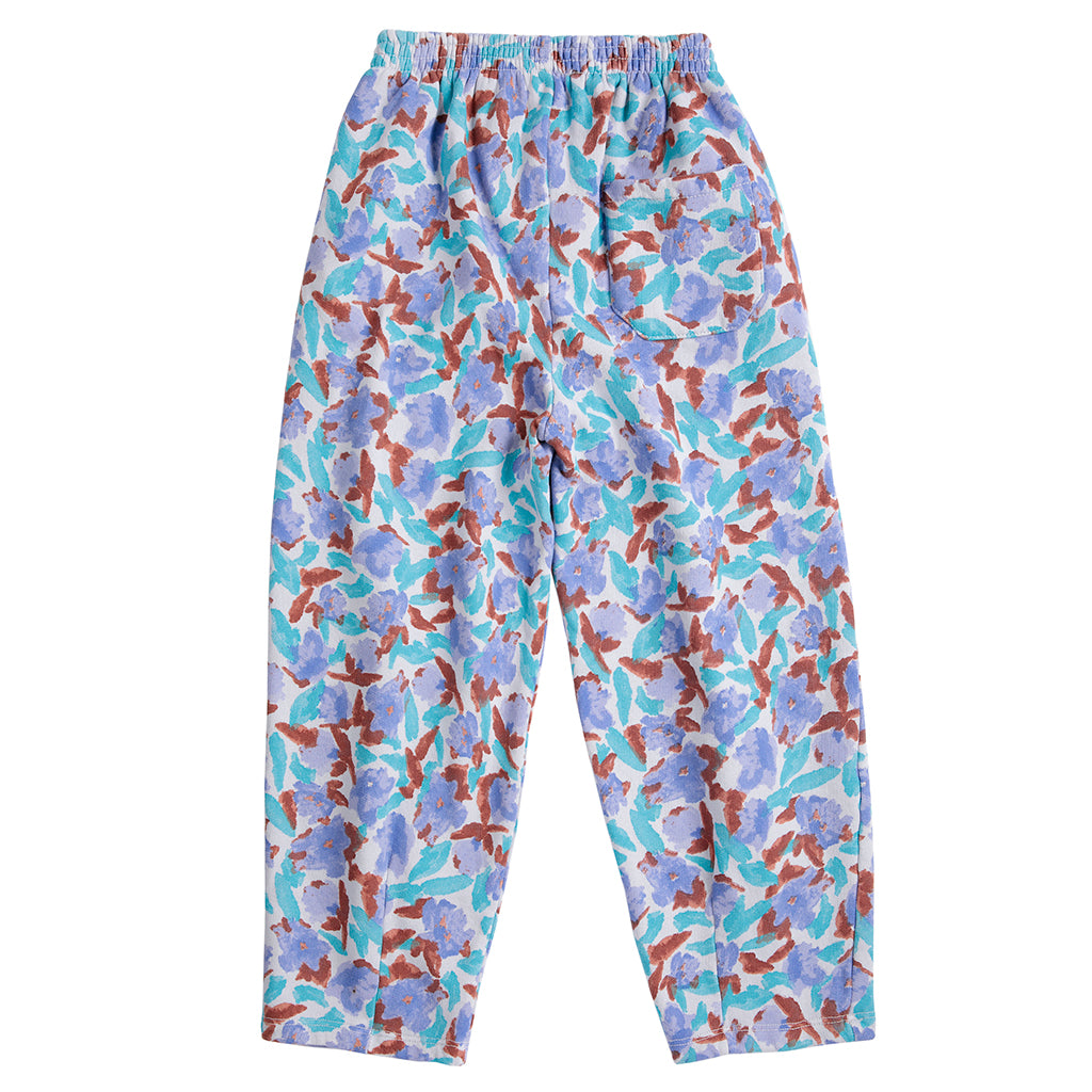Bobo Choses Child Cocoon Sweatpants All Over Watercolour Floral Print Lavender Purple