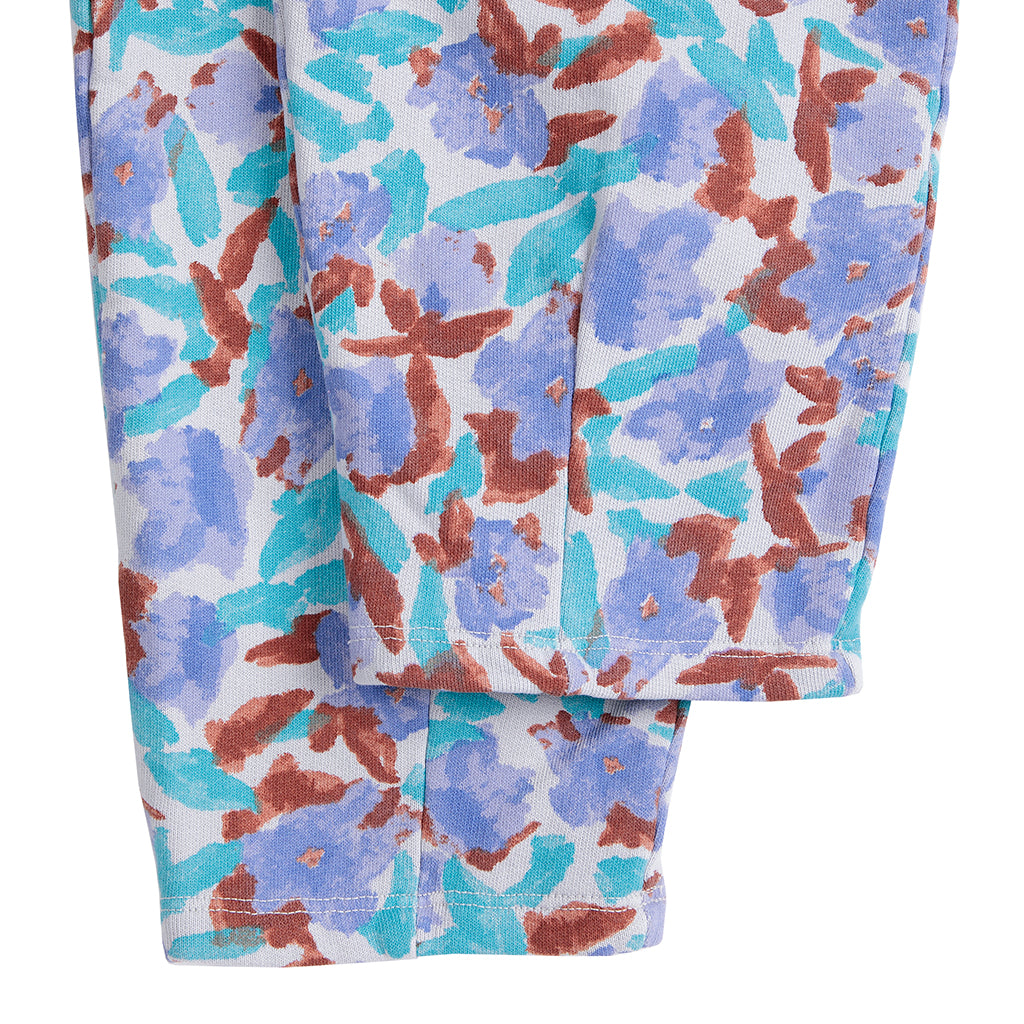 Bobo Choses Child Cocoon Sweatpants All Over Watercolour Floral Print Lavender Purple