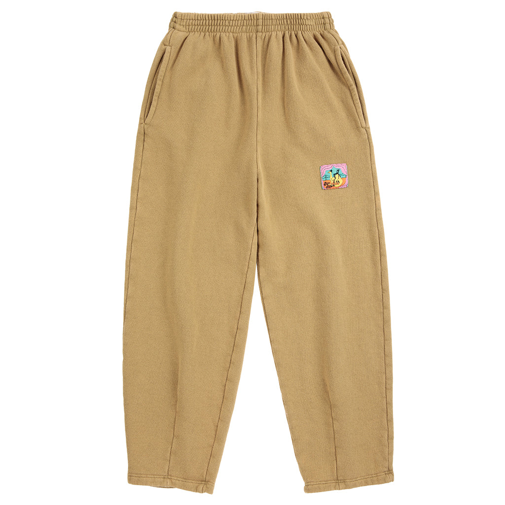 Bobo Choses Child Cocoon Sweatpants Taxi Saurus Tag Khaki Beige